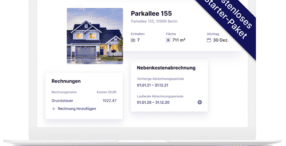 Screenshot der hellohousing Vermieter Webapp für die digitale Immobilienverwaltung