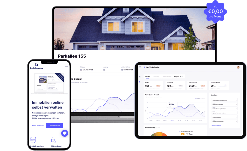 Digitale Immobilienverwaltung mit hellohousing
